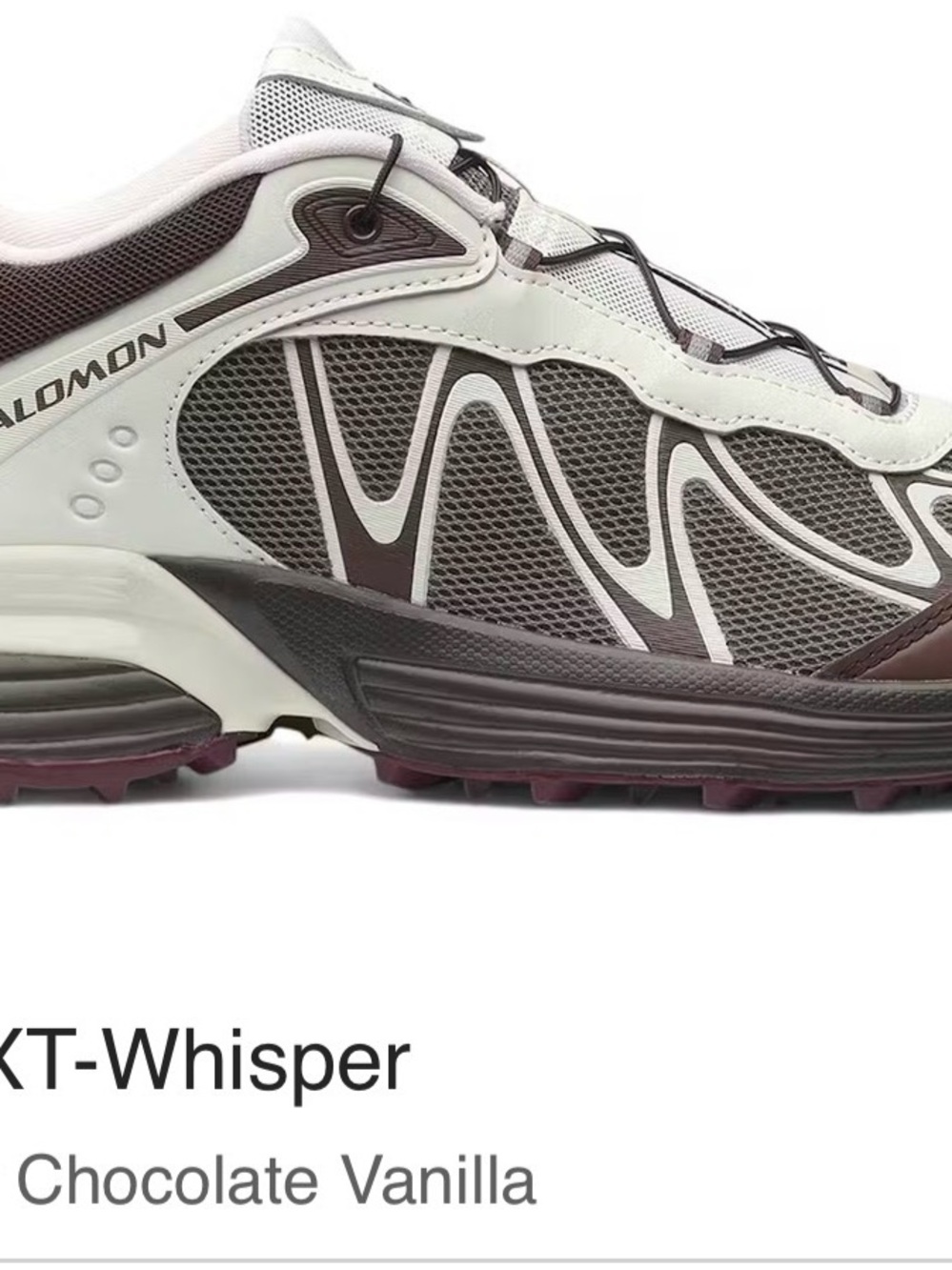 Salomon Women’s/Men's Trail Sneaker in Chocolate and Vanilla